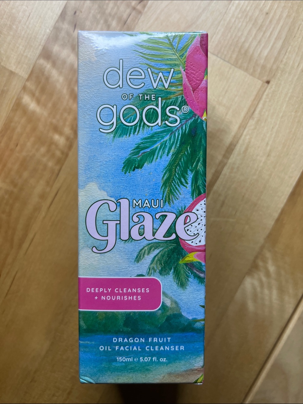 Dew of the Gods Maui Glaze Dragon Fruit Oil Facial Cleanser - Pink/Blue